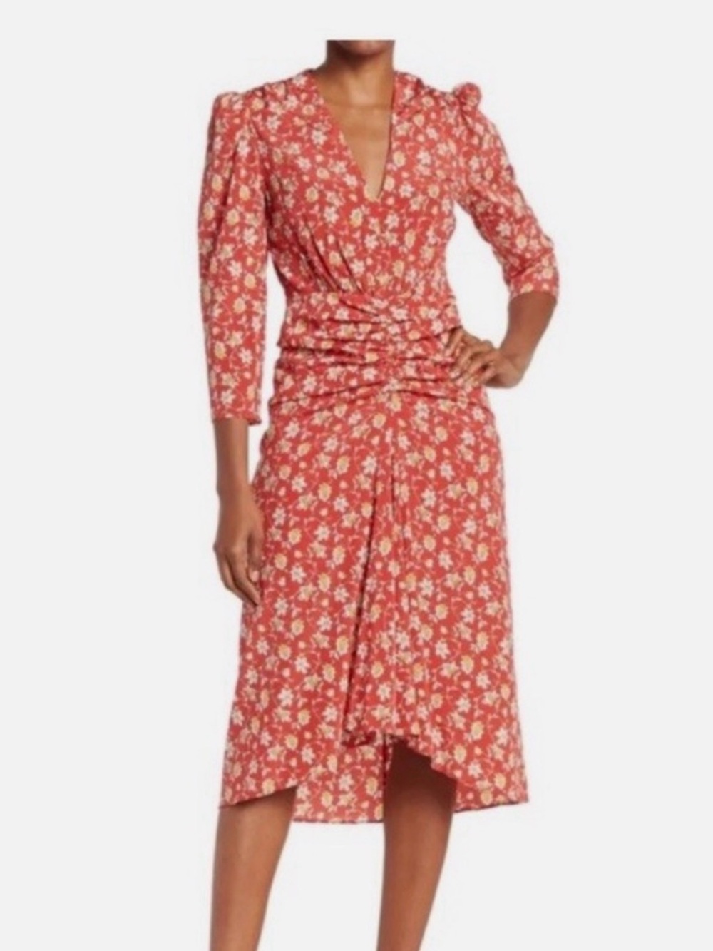 Veronica Beard Mary Silk Ditsy Floral Dress size 6 - Picture 2 of 5